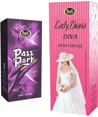 MONET 1 LADY DIANA DIVA PERFUME 30ML , 1 PASS PORT PURPLE PERFUME 15ML , PACK OF2 Eau de Parfum  -  45 ml(For Men & Women)