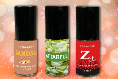FORMLESS Sandal , Attarful & Z+ Perfume  -  10 ml(For Men & Women)
