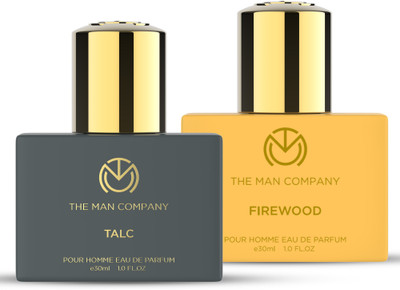 THE MAN COMPANY Talc & Firewood Perfume Combo | Long-Lasting Fragrance Eau de Parfum  -  60 ml(For Men)