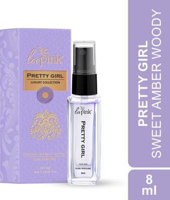 La Pink Pretty Girl French Luxury Vanilla & Long-Lasting Travel Size Pure Perfume  -  8 ml(For Women)
