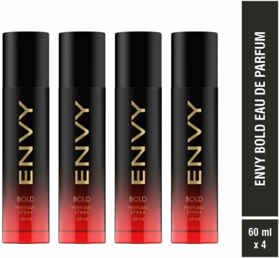 ENVY Bold Long Lasting Set Of (60ml X 4) Eau de Parfum  -  240 ml(For Men)