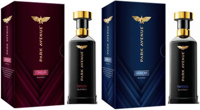 PARK AVENUE EDP Perfume Conquer + Harmony 50ml x 2 Pack Of 2 Eau de Parfum  -  100 ml(For Men & Women)