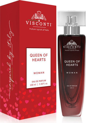 VISCONTI Queen Of Hearts EDP Perfume Fresh Oriental Long Lasting Occasion Wear Fragrance Eau de Parfum  -  100 ml(For Women)