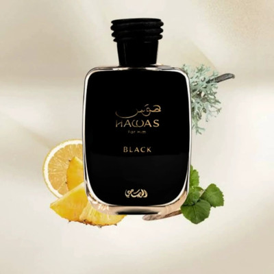 RASASI Hawas Black| Bold & Mysterious Men's Perfume | Intense Fragrance for Men Eau de Parfum  -  100 ml(For Men)