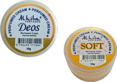 Al Hiba DEOS & SOFT | 10gm | premium perfumed cream | Pack of 2 Perfume  -  20 ml(For Men & Women)