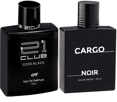 CFS Code Black & Cargo Noir EDP Long Lasting Luxury Perfume Eau de Parfum  -  200 ml(For Men & Women)