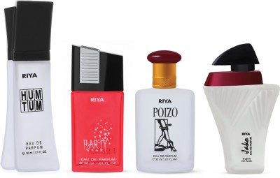 RIYA Hum Tum & Party Wear & Poizo & Jako Eau De Perfume For Unisex 30 ML Each Eau de Parfum  -  120 ml(For Men & Women)