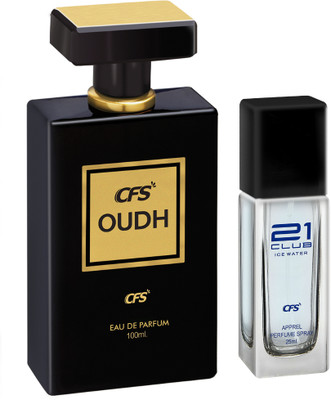 CFS Oudh Black 100ml Eau De Parfum & Ice Water 25ml Long lasting Perfume Eau de Parfum  -  125 ml(For Men & Women)