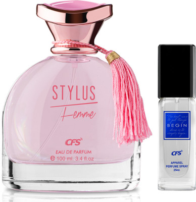 CFS Stylus Pink 100ml Eau De Parfum & Begin Blue 25ml Long Lasting Perfume Perfume  -  125 ml(For Men & Women)