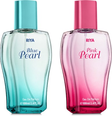 RIYA Blue Pearl & Pink Pearl For Women Eau De Perfume Spray Combo Set 100 ML Each Eau de Parfum  -  200 ml(For Women)