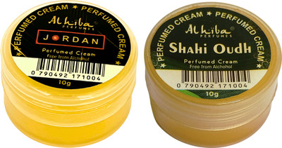 Al Hiba Jordan Shahi Oudh Premium Long Lasting Body Perfumed Cream | Pack of 2 Perfume  -  20 ml(For Men & Women)