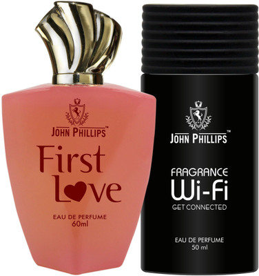 John Phillips FIRST LOVE & FRAGRANCE WIFI | Long Lasting | Combo Eau de Parfum  -  100 ml(For Men & Women)