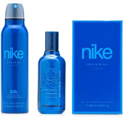 NIKE Viral Blue Man Combo Set of Deodorant 200ml & Perfume (EDT)-100ml Eau de Toilette  -  300 ml(For Men)