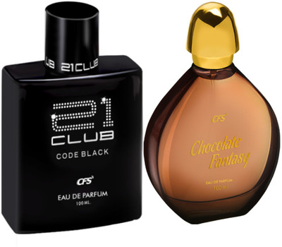 CFS Code Black & Chocolate Fantasy EDP Long Lasting Luxury Perfume Eau de Parfum  -  200 ml(For Men & Women)