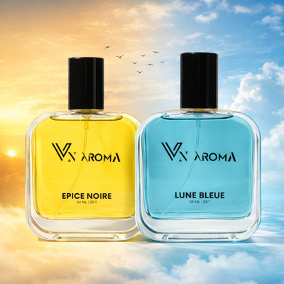 VN AROMA Combo Pack of 2 | Epie Noire - Lune Bleue | Long Lasting |Premium Luxury Perfume Eau de Toilette - 100 ml(For Men & Women)