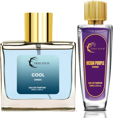 TREESTUD Cool & Ocean Purple Perfume For Men & Women 2X100ML Eau de Parfum  -  200 ml(For Men & Women)
