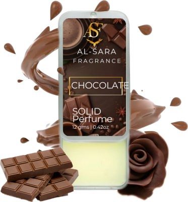 AL SARA FRAGRANCE Chocolate Solid Perfume | Long-Lasting 12g Non-Greasy Solid Perfume Eau de Cologne  -  12 ml(For Men & Women)