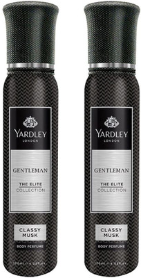 Yardley London Gentleman Classy Musk No Gas Body Perfume - 240 ml(For Men)