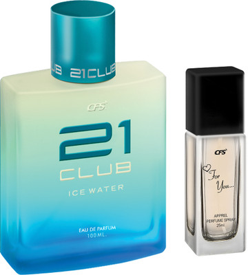 CFS Ice Water 100ml Eau De Parfum & For You 25ml Long Lasting Perfume Perfume  -  125 ml(For Men & Women)
