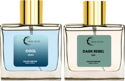 TREESTUD Luxury Dark Rebel & Cool Unisex Perfume Gift Set Long Lasting Eau de Parfum  -  200 ml(For Men)