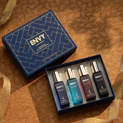 ENVY Blue Luxury Perfume Gift Set (20 ml x 4) Eau de Parfum  -  80 ml(For Men & Women)