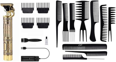 J & F Hair Trimmer,10 Pcs Hair Styling Comb Set Personal Care Appliance Combo(Trimmer, Hair Dryer, Clipper)