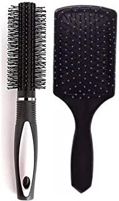 HRKESHY Curling Roller Comb Hair Brush With Professional Paddle Hair Brush Comb