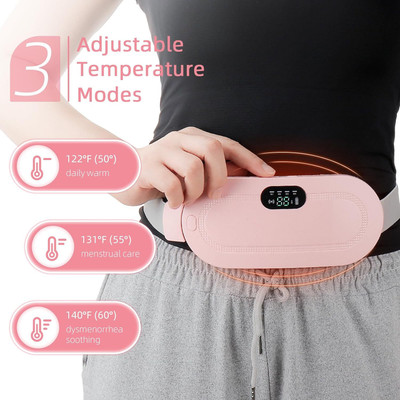 PRIME SHOPPER Cordless Electric Heating Pad Belt for Period Cramps and Back Pain Relief Personal Care Appliance Combo(Clipper)