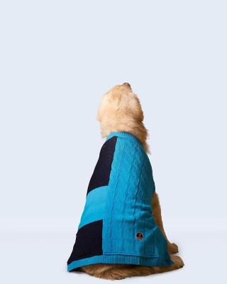 PET SNUGS Sweater for Cat, Dog(Blue, Black)