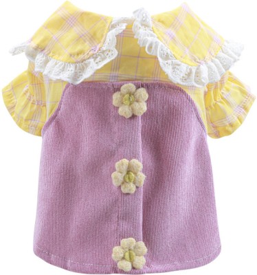 KUTKUT Frock, Dress for Dog, Cat(Purple)