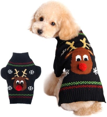 PETANGEL Sweater for Dog, Cat(Black)