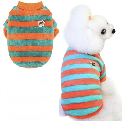 KUTKUT T-shirt for Dog, Cat(Green, Orange)