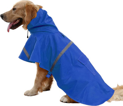PETANGEL Raincoat for Dog(Blue)