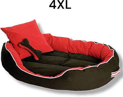Royals Rore Ultra Soft Dog Bed For All Breed Size 4XL Pet Bed(Black3)