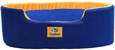 CozyPaws Dog & Cat Washable Beds for Indoor Pets & Puppy, C1-ARDB-01-Y&B 4XL Pet Bed(Yellow & Blue)