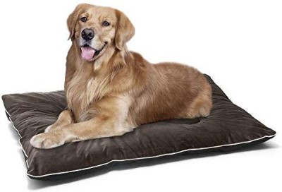 Petslover Bed Crate Mat Anti-Slip Kennel Pad Washable Dog Cozy Mattress S Pet Bed(Brown)