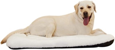 Petslover Dog & Cat Beds Rectangular Shaped Black Fur Polyester Fiber Filled Pets Bed XXXL Pet Bed(Black)