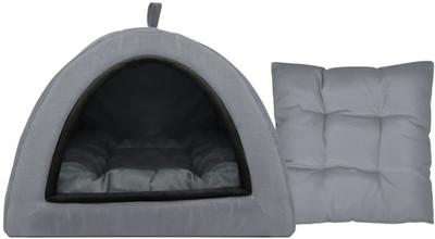Relexpet Dog & Cat house grey L Pet Bed(Grey)