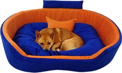 Havens dream Dog Bed, Sofas Bed & Chairs Bed Coller With Haddi L Pet Bed(Blue & Orange)