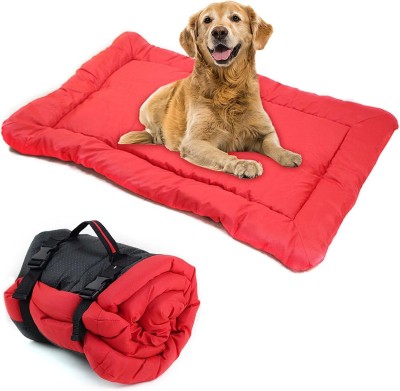 aeTHEric Dog Bed with Extra Soft Washable Dog/Cat Bed with Handle in xxl size XXL Pet Bed(Red)