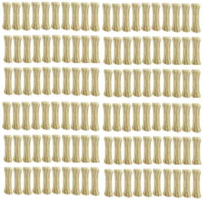 Puppy buddy Dog & Pet Food Rawhide Calcium Chew Bone 3inch Treat Healthy & Twisted Puppy Cat Chicken Dog Chew(500 g, Pack of 14)