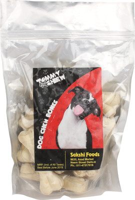 TommyChew TommyChew Pressed Bones for Dogs 4 Inch (Pack of 10) Dog Chew(600 g, Pack of 10)