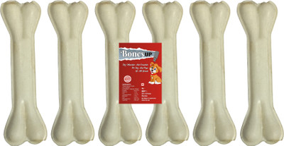 Bones UP Bones 5 inch 6 Pc Rawhide Chews for Dogs of All Size Puppy Food Chicken Dog Chew(500 g, Pack of 6)