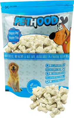 PET HOOD Dog Chew Bones 2 inch - 20 Pc Pack , Bones for Dogs to Chew, Dog Bone Chicken Dog Chew(450 g, Pack of 20)