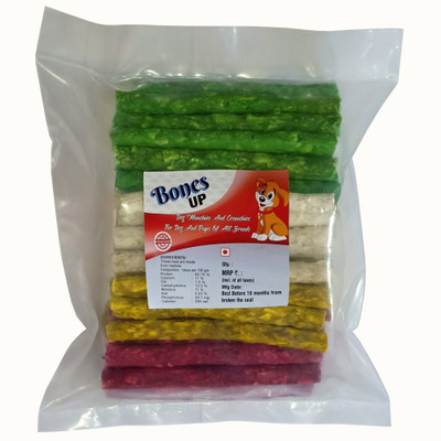 Bones UP Dog Chew Stick 4 Kg Mix Flavor (Chicken, Mutton, Mint & Natural ), Treat for Dog Chicken, Mutton, Milk Dog Chew(4 kg, Pack of 1)
