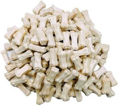SAWAY Export Quality Pure Natural Digestible Calcium Treat Bone 3 Inch 250gm Chicken Dog Chew(250 g, Pack of 1)