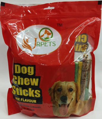 Urpets Dog Mix Chew Sticks 5 Falvours 1.30 Kg Chicken, Egg, Mutton, Mint, Lamb Dog Chew(1.3 kg, Pack of 1)