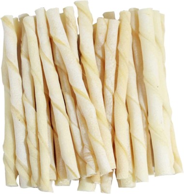 Pet Clue Rawhide Chew Sticks Natural Twisted Chicken Sticks Chicken Dog Chew(250 g, Pack of 1)