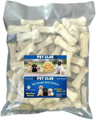 Pet Clue Dog Pet Food 3 Inch Pack of 36 Press Bone Calcium & Twisted Chicken Dog Chew Chicken Dog Chew(1200 g, Pack of 36)