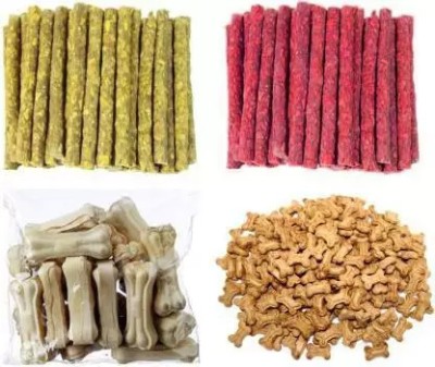 Slatters Be Royal Store Chickens Munchy & Mutton Munchies Chew Sticks+Calcium Bone+Biscuit Chicken, Mutton, Beef, Egg Dog & Cat Chew(500 g, Pack of 4)